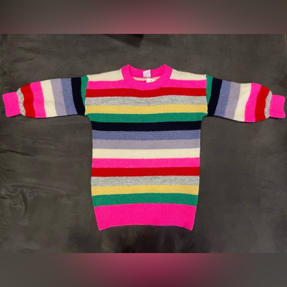 Colorful toddler sweater dress from baby gap